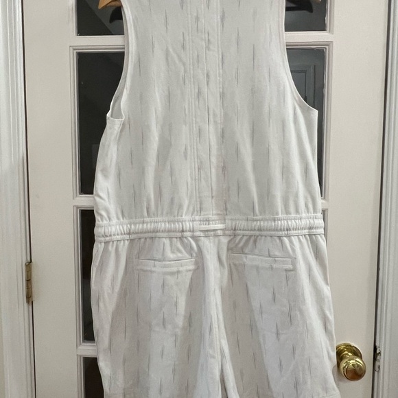 Athleta Grey Printed Farallon Romper Shorts Jumpsuit  - Size 1X - Picture 5 of 10